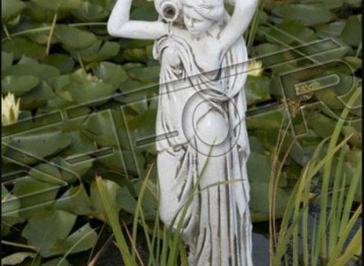 Gartenfigur "Frau Fontaine" 76cm Teichfigur Menschen Steinguss